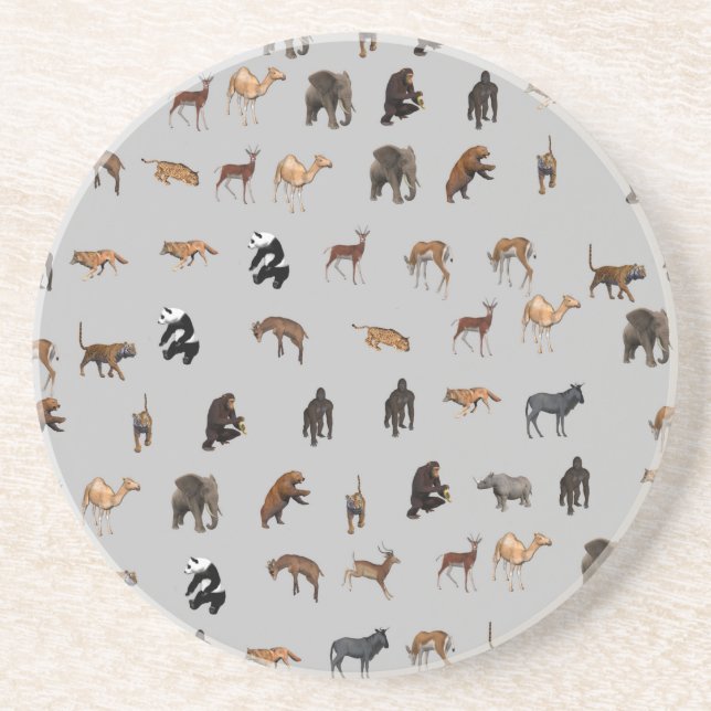 Posavasos De Arenisca Animales (Frente)