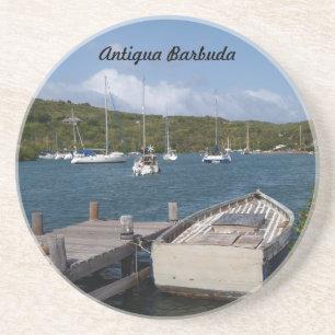 Posavasos De Arenisca Antigua Barbuda Series - English Harbour Coaster