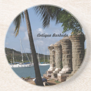 Posavasos De Arenisca Antigua Barbuda Series - English Harbour Coaster