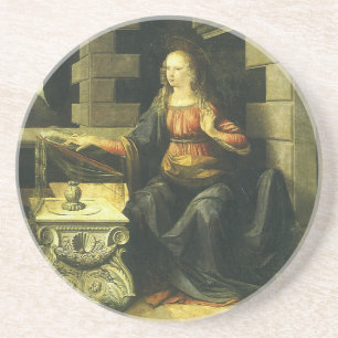 Posavasos De Arenisca Anunciación del Señor por Leonardo da Vinci