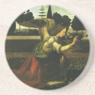 Posavasos De Arenisca Anunciación del Señor por Leonardo da Vinci