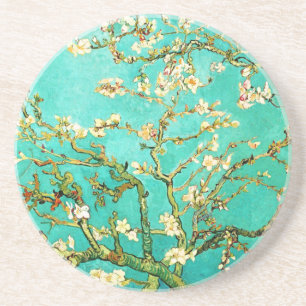 Posavasos De Arenisca Árbol de almendra floreciente de Vincent van Gogh