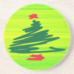 Posavasos De Arenisca Árbol de Navidad