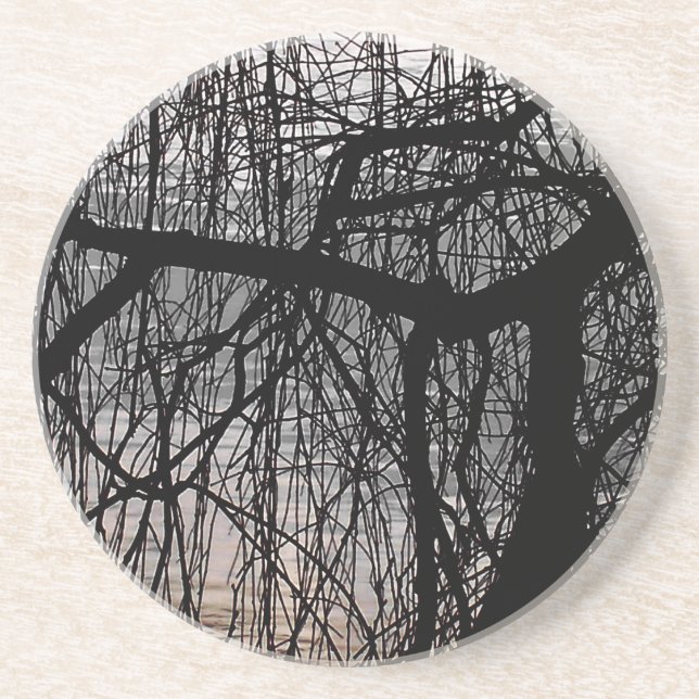 POSAVASOS DE ARENISCA ÁRBOL SALVAJE (Frente)