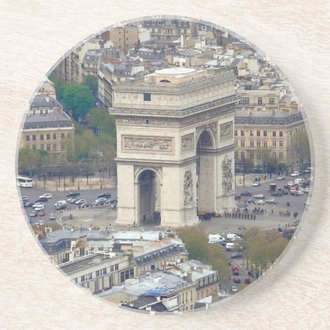 Posavasos De Arenisca Arc de Triomphe París Francia (Frente)