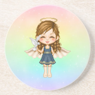 Posavasos De Arenisca Arte de Blue Angel Pixel