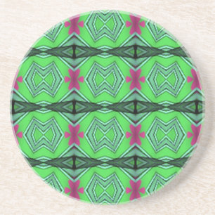 Posavasos De Arenisca Arte moderno verde