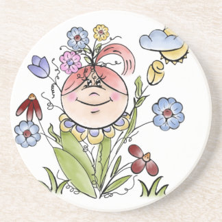 Posavasos De Arenisca Arte popular de hadas en el jardín