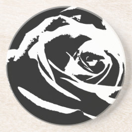 Posavasos De Arenisca Arte Rosa posterizado