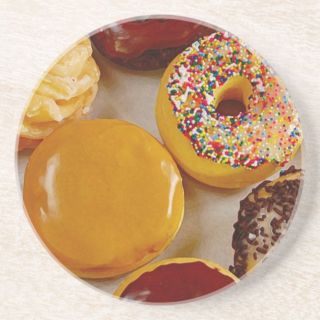 Posavasos De Arenisca Assorted donuts (Frente)