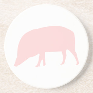 Posavasos De Arenisca Astras de cerdo rosadas