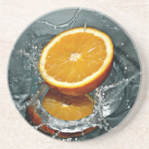 Posavasos De Arenisca Astras de naranja Splash