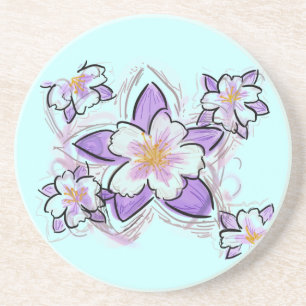 Posavasos De Arenisca Astras florales de Columba
