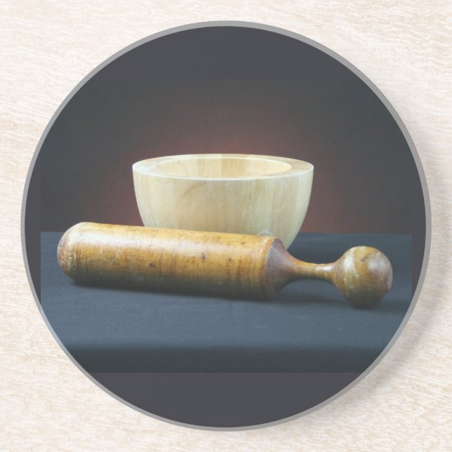 Posavasos De Arenisca Astras morteros y de plántulas (Frente)