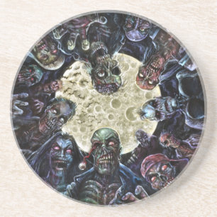 Posavasos De Arenisca Ataque de zombis (Horda zombie)