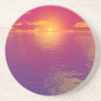 Posavasos De Arenisca atardecer rojo