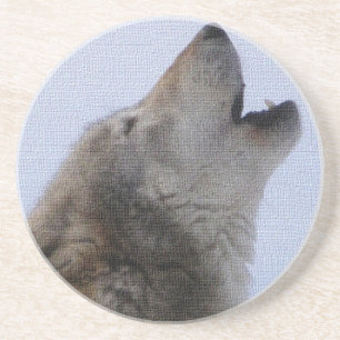 Posavasos De Arenisca Aullido de lobo