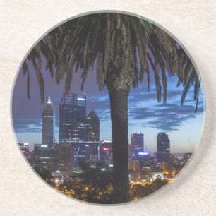 Posavasos De Arenisca Australia, Perth, panorama urbano desde Kings Park