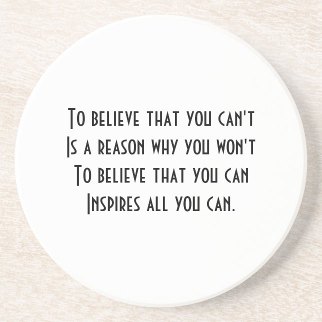 Posavasos De Arenisca Autoconfianza (Frente)