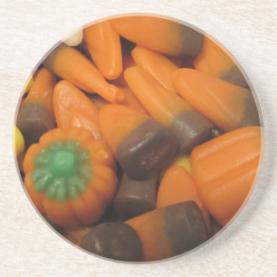 Posavasos De Arenisca Autumn Candy Corn Coaster