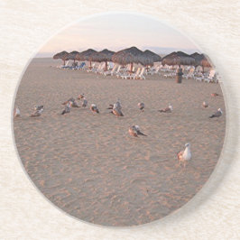 Posavasos De Arenisca Aves en la playa en Cabo