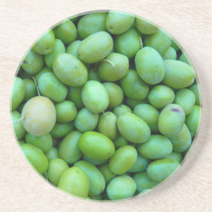 Posavasos De Arenisca Aves frescas de aceitunas