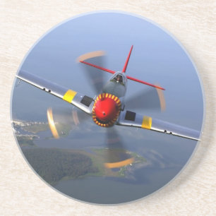 Posavasos De Arenisca Avión clásico