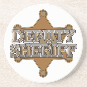 Posavasos De Arenisca Ayudante del sheriff