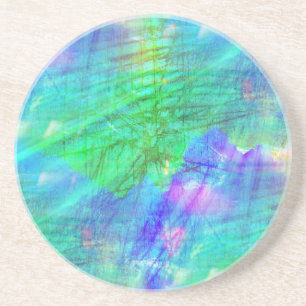 Posavasos De Arenisca azul inconsútil de la acuarela del fondo del arte