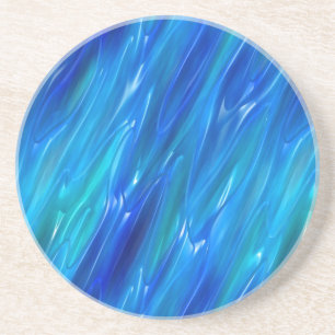Posavasos De Arenisca Azul líquido