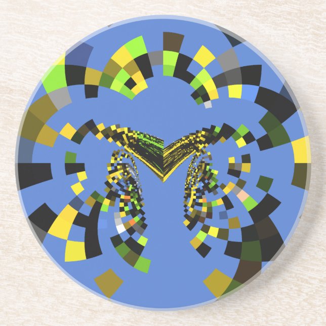 Posavasos De Arenisca Azul M (Frente)