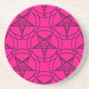Posavasos De Arenisca bafometa rosa