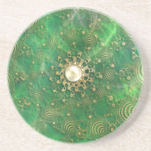 Posavasos De Arenisca Bajo la montaña rusa del mar Esmeralda