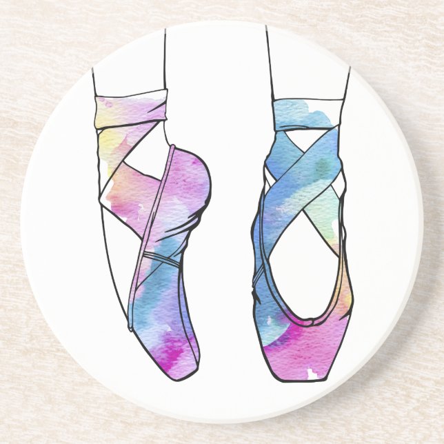 Posavasos De Arenisca Ballerina Cute Ballet (Frente)