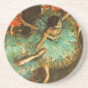 Posavasos De Arenisca Ballerina Dance Green Dancer Edger Degas Painting