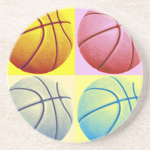 Posavasos De Arenisca Baloncesto de arte pop