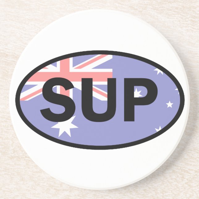 Posavasos De Arenisca Bandera de Australia de Standup Paddleboard (Frente)