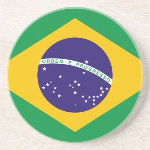 Posavasos De Arenisca Bandera de Brasil