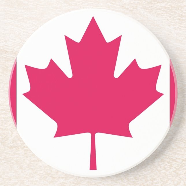 Posavasos De Arenisca Bandera de Canadá (Frente)