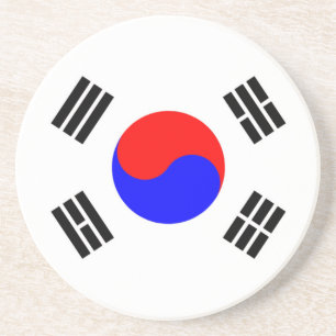 Posavasos De Arenisca Bandera de Corea del Sur