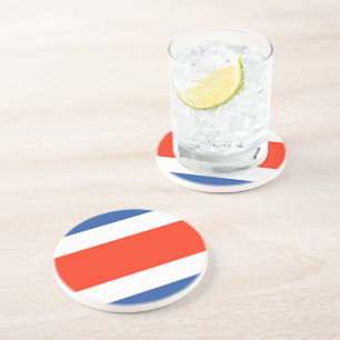 Posavasos De Arenisca Bandera de Costa Rica