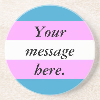 Posavasos De Arenisca Bandera de encargo del transporte