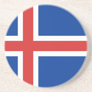 Posavasos De Arenisca Bandera de Islandia