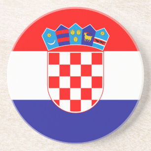 Posavasos De Arenisca Bandera de la montaña rusa de Croacia