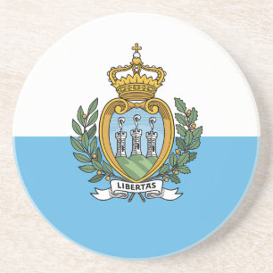 Posavasos De Arenisca Bandera de la montaña rusa de San Marino