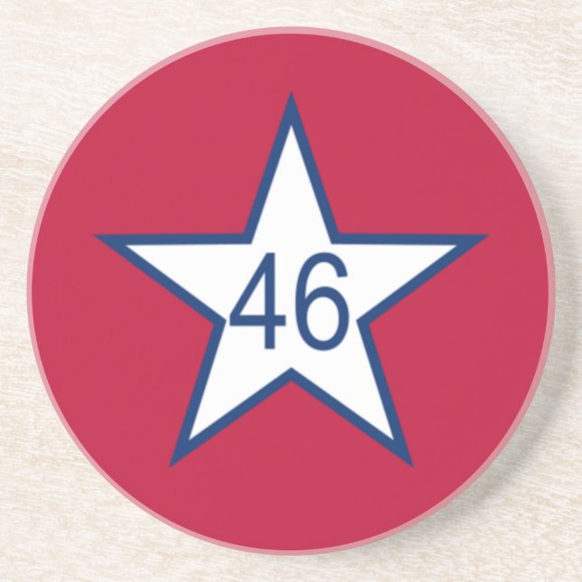 Posavasos De Arenisca Bandera De Oklahoma (Frente)