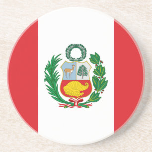 Posavasos De Arenisca Bandera de Perú