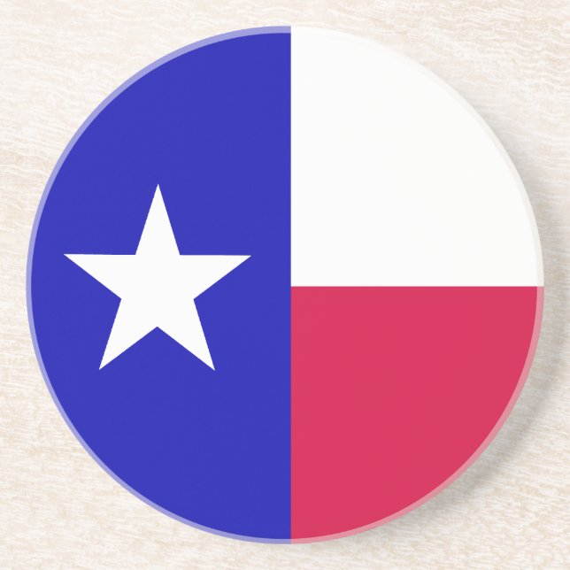 Posavasos De Arenisca Bandera de Texas (Frente)