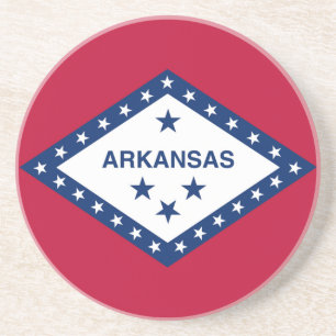 Posavasos De Arenisca Bandera estatal de Arkansas