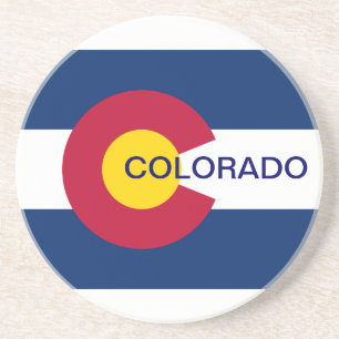 Posavasos De Arenisca Bandera Estatal de Colorado